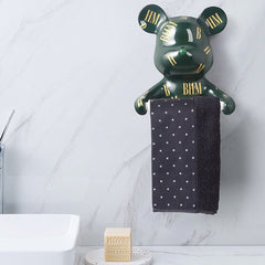 Toilet Paper Holder, Bear Shaped Wall Mounted Toilet Paper Rack, Bathroom Decor, Tp Holder